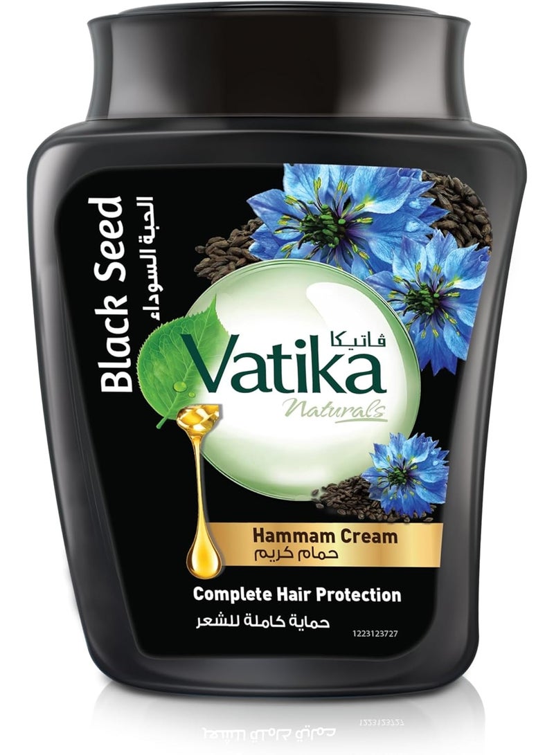 Vatika Naturals Blackseed (Habba Souda) Hammam Cream (450g) | Promotes Hair Growth | For Complete Hair Protection
